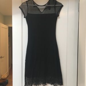 black, lace dress